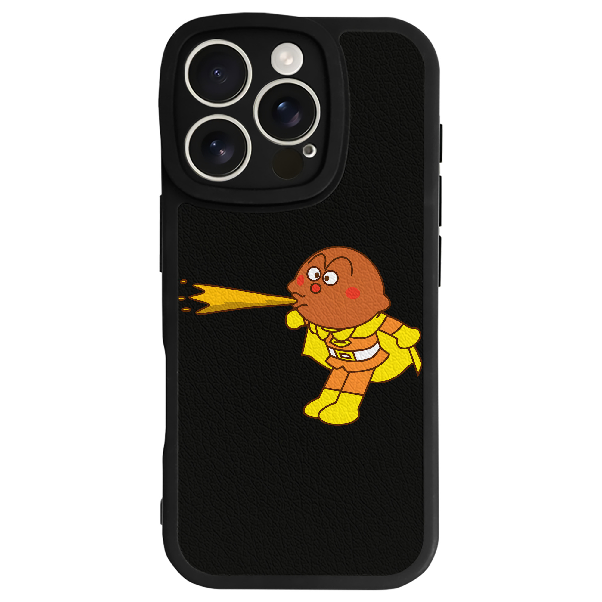 （画像用） アンパンマン Anpanman 【iPhone 16シリーズ対応】シリコンスマホケース（レザー調） 材質：シリコン